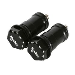 GOODELY CNC 3D Hex Seat Bolts Seat Screws Frame Cap Compatible with Monkey 125 2018-2024 (Black)