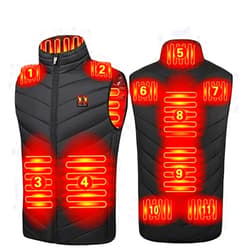 HSOSK Heated Vest USB Electric Heated Vest Heated Jacket Winter Vest for Outdoor Motorcycle Camping Fishing Skiing