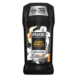 AXE Fine Fragrance Collection Antiperspirant Deodorant for Men Black Vanilla 72 Hour Sweat & Odor Protection 2.6 oz