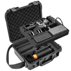 Tomat Action 5 Pro Case Waterproof Hard Dual Layer Case For DJI Osmo Action5 Pro/4/3 Accessories Premium Hard Travel Carry Bag Protective, Compatible for MIC 2/Multifunctional Charging Handle