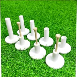 KOFULL Rubber Golf Tees for Mats, Driving Range Tee, 8 Pack Golf Rubber Tee Holder Set Indoor Outdoor