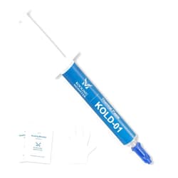 Kooling Monster KOLD-01, High Performance Silicone Thermal Paste for Cooling All CPU/Heatsinks, Silicone Paste Designed for Easy Spreading, Inc. Gloves & Cleaning Wipes, No Odor (0.7ml/1.8g)