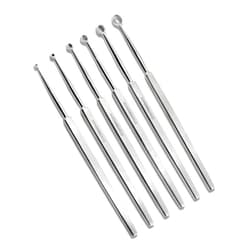 Cynamed Set of 6 Cynamed Fox Dermal Curettes Kit Premium Instruments