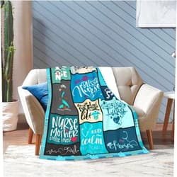 NDOJZL Nurse Gifts Flannel Blankets for All Season, Lightweight Plush Fuzzy Cozy Soft Blanket for Bed, Sofa, Couch, Travel, Camping 50