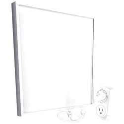 EconoHome 400W Infrared Wall Heater - with Plugin Stat - Radiant Wall Heaters - Quick & Even Heat Distribution, Silent Fanless Operation, Thin & Sleek Profile - Overheat Protection Feature
