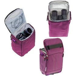 Navitech Purple Portable Binocular Shoulder Bag - Compatible with The Eono 10x42 Compact Binoculars