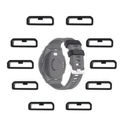 MTHGH 26mm Watch Strap Loops for Garmin Fenix 7X/6X/5X /Instinct 2X /Enduro Smartwatch Fastener Rings [10 Pcs], MTHGH Soft Silicone Replacement Secure Rings Connector Holders Loop