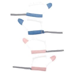 Healifty Baby Teething Mitten Baby Teething Mitten 2 Pairs Anti- Biting Gloves Baby Hand Corrector Infant Stop Sucking Gloves Infant Stop Thumb Sucking Kit Anti Scratch Baby Mittens