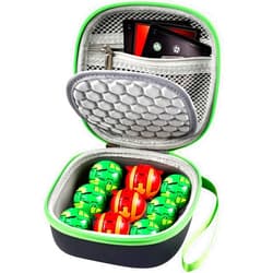 Comecase Toy Organizer Storage Case Compatible with Bakugan Figures, for BakuCores and Armored Alliance, Geogan Rising Battle Action Figure Carrying Storage Holder (Box Only) - Green