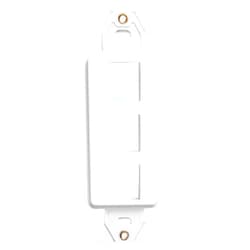 Leviton 41643-W QuickPort Decora Insert, 3-Port, White