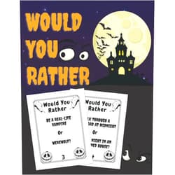 Aralez Art Would You Rather: Halloween Game Book PlayBook for Kids Ages 7-13 Teens Boys Girls Whole Family Answer Hilarious Spooky & Funny Questions Interactive Laugh and Think Trick or Treat Gift