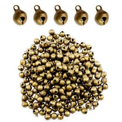 Yocimango Mini Bronze Bell 10mm Fashion Bronze Bell Vintage Bronze 1/4 inch Tinker Bell for DIY Bracelet Hanging Christmas Tree Decorations Christmas Decorations (Bronze) -150 pcs