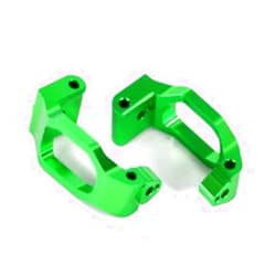 Traxxas 8932G Caster Blocks 6061-T6 Aluminum (Green-Anodized), Left & Right