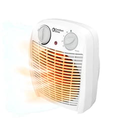Comfort Zone Indoor Space Heater with Adjustable Thermostat, Fan Forced, Electric, Overheat Protection, Safety Tip-Over Switch, Energy Efficient, Ideal for Home, Bedroom, & Office, 1,500W, CZ45E