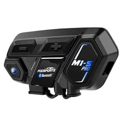 FODSPORTS Motorcycle Bluetooth Intercom with Music Sharing, M1S Pro 2000m 8 Riders Group Helmet Communication System Headset Universal Wireless Interphone (Waterproof/Handsfree/Stereo Music/GPS/2 Mic)