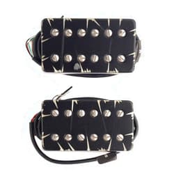 Bare Knuckle Pickups Bare Knuckle HB Juggernaut Set 50mm 4-Conductor Black Battleworn