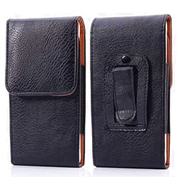 Kimwing Phone Holster Basic Case for Pixel 6 Pro/OnePlus Nord N200 / N100 / N10 5G, Samsung Note 20 Ultra / S21 Ultra, Belt Clip Loops Pouch Holder for Moto G 5G / TCL 10L / mi 11 Ultra (Black, XL)