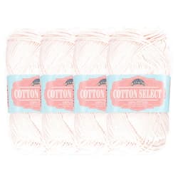 BambooMN JubileeYarn Cotton Select Yarn - Sport Weight - 50g/Skein - Blushed Peach - 4 Skeins