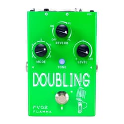 FLAMMA FV02 Vocal Processor Doubling Effects Pedal Duplicator Vocal Pedal Voice Duplicate Stompbox Mic Amplifier with Reverb Chorus Effects Support Multiple Vocal Modes for Guitarists Singers