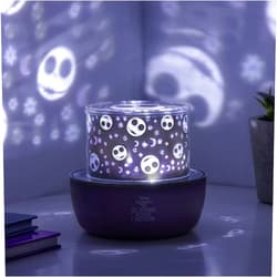 Paladone Nightmare Before Christmas Officially Licensed Projector Lamp with Interchangeable Jack Skellington Creepy Sounds and Scenes, 4 Light Modes, Decorative Light