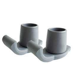 Aliseniors Walker Ski Glides - 2 Pack Universal Fit Walker Accessories for Seniors Folding Walkers - Walker Feet Replacement, Gray
