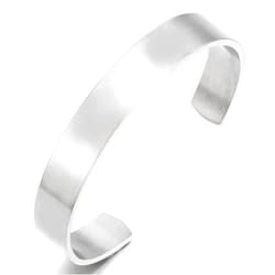 COOLSTEELANDBEYOND Stainless Steel Adjustable Cuff Bangle Bracelet for Men Women Minimalist