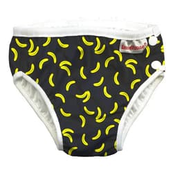 ImseVimse Eco Friendly Reusable Swim Diaper Made of Organic Cloth Sized for Infant to Toddler Boys (Black Banana, XL 18-24M, 2T (24-31 lbs))