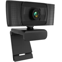 Annivia Anivia 1080p HD Fixed Focus Webcam, USB Camera with Microphone Free Cover Slide, Mini Plug and Play Video Calling Computer Camera, Built-in Mic, Flexible Rotatable Clip(The Tripod not Included)