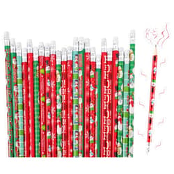 Marspark 48 Pieces Scented Pencils Christmas Pencils Fruit Fragrance Holiday Pencils for Kids, Winter Pencils with Santa Snowflake Snowman Christmas Pencils and Erasers for Xmas Present Party Favors Supplies