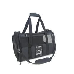 NextFri Pet Carrier Airline Approved Carrier for Cats Small Dogs, Soft Sided Collapsible Carrier for Travel Outdoor Medium Black