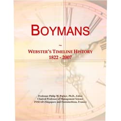 Icon Group International Boymans: Webster's Timeline History, 1822 - 2007
