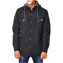 Dickies Men's Fleece Hooded Duck Shirt Jacket with Hydroshield