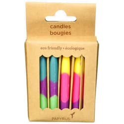 Papyrus Eco-Friendly Birthday Candles, Tie Dye (12-Count)