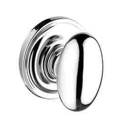 Baldwin PV.ELL.TRR Ellipse Privacy Knobset with Traditional Round Rose, Polished Chrome