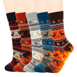 American Trends Mens Warm Wool Socks Soft Cozy Socks for Fall Winter Sports Socks Cashmere Athletic Crew Socks for Men