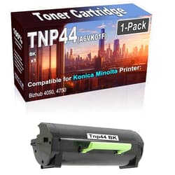 XWWSKK 1-Pack (Black) Compatible High Yield TNP-44 TNP44 A6VK01F Printer Toner Cartridge use for Konica Minolta Bizhub 4050 4750 Printers