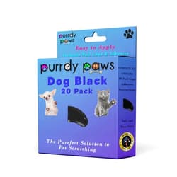 Purrdy Paws Soft Nail Caps for Dog Claws Black XXL Size Brand