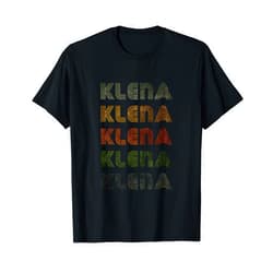 Love Heart Klena Nametag Love Heart Klena Tee Grunge Vintage Style Black Klena T-Shirt