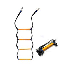 MVBouresu Boat Rope Ladder, Heavy Duty Climbing Rope 400Lbs Strength, 14mm Reinforced Polyester Line, Rigid Resin Step Design, Outdoor Ladder for Inflatable Boat, Kayak, Motorboat, Canoeing (4 Step)