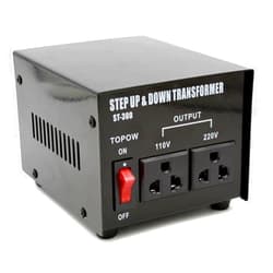 TOPOW 300 Watt Step Up and Down Electrical Power Voltage Converter Transformer/Heavy Duty - All Metal Housing