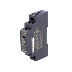 MEAN WELL HDR-15-5 Ultra Slim Step-Shape 1SU DIN Rail Power Supply, 5V 2.4A 12W
