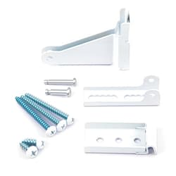 Dreyoo Storm Door Closer Kit Compatible with Andersen/Emco/Larson/40201/Pella, Screen Door Closer Replacement Parts with Brackets, Mounting Screws and Pins(White)