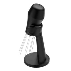 Normcore WDT Distribution Tool with Stand V3-9 Prong Needle Espresso Stirrer - 18 Needles 0.3mm / 0.4mm Thick Spring Wires - Weiss Distribution Technique - Anodized Aluminum Handle