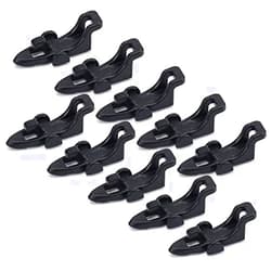 Lixada 1 Set of 10 Fishing Hook Keeper for Fishing Rod Pole Fishing Lures Bait Safety Holder Fishing Tackle Tool
