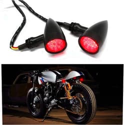 DREAMIZER LED Turn Signals Front Rear 15 LED Motorcycle Lights Super Bright Bulbs Compatible With Harley Honda Yamaha Suzuki and More