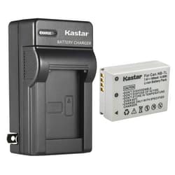 Kastar 1-Pack Battery and AC Wall Charger Replacement for Canon NB-7L, NB-7LH Battery, Canon CB-2LZ, CB-2LZE Charger, Canon PowerShot G11, PowerShot G12, PowerShot SX30 is, PowerShot SX30IS Camera