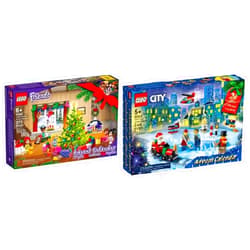 Lego Advent 2021 Calendar Bundle Friends 41690 & Lego City Advent 60303 Building Toy Kit Gift Set
