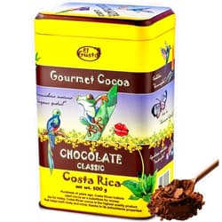 EL GUSTO BY TERTULIA BRUGGE Gourmet Cocoa Powder - Rich Chocolate Flavor & High Flavanol Cacao - Ideal for Baking, Cold or Hot Chocolate Drinks - Natural, Vegan, Non-GMO, Costa Rica Origin, 1lb (30% Cocoa with Cane Sugar)