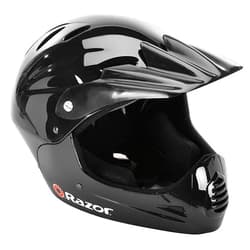 Razor Full Face Youth Helmet - Front Visor Youth Bicycle Helmet with a Lightweight Plastic Outer Shell - Dependable Youth Helmet with Adjustable Straps for Young Riders