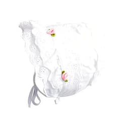 BBPIG Royal Lace Flower Baby Girls Toddlers Eyelet Lace Breathable Cotton Bonnet Sun Hat